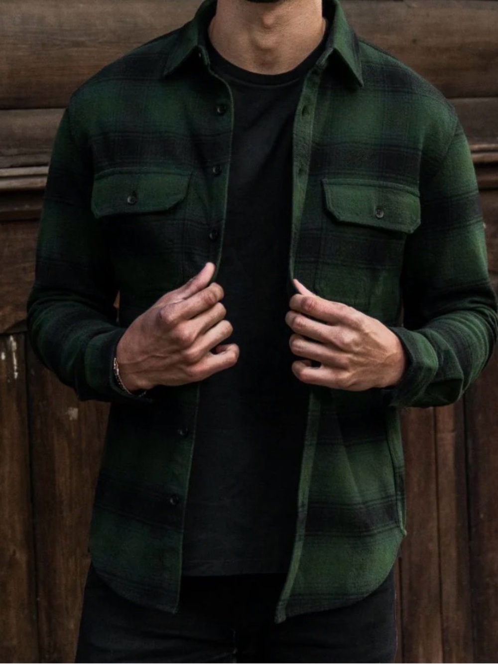 Thursday Boot Co. Summit Flannel Shirt Evergreen Button Up Men's XS